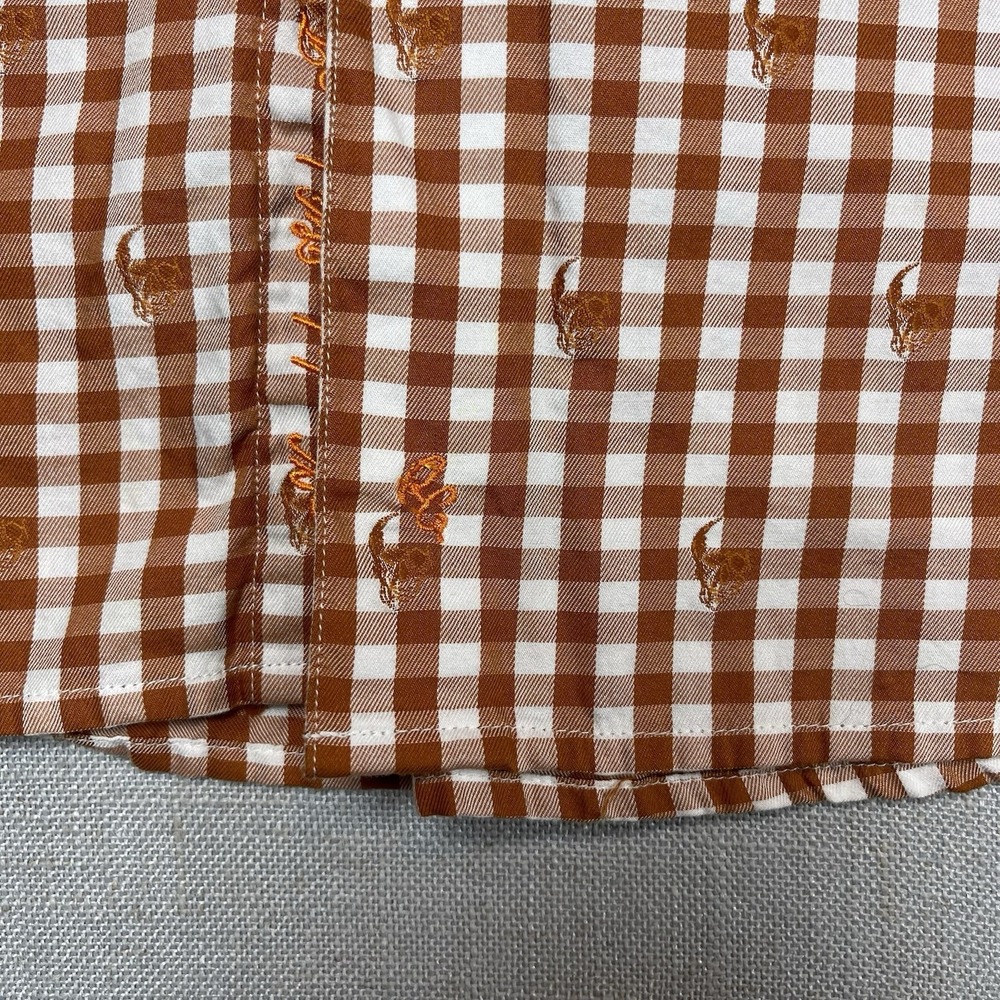 Robert Graham Shirt Mens‎ 3XL White Burnt Orange Check Short Sleeve Classic Fit - Picture 5 of 12